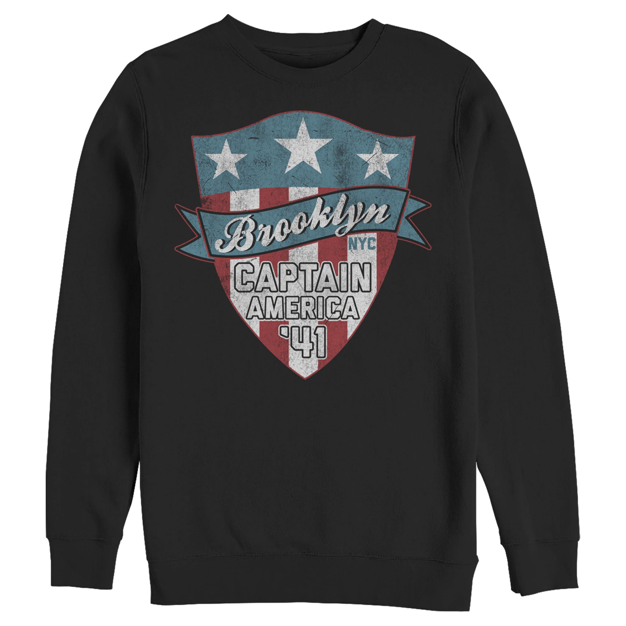 Sweat à Capuche Marvel Captain America - Logo Brodé, Coton, License Officielle - Pour Homme, Fan Marvel